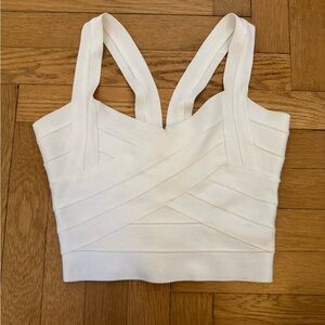 White bandage top.